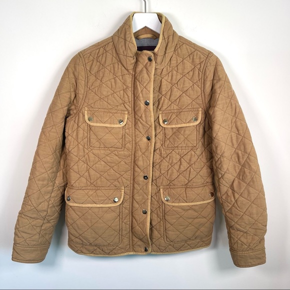 Johnston & Murphy Jackets & Blazers - Johnston & Murphy tan quilted zip up jacket size medium